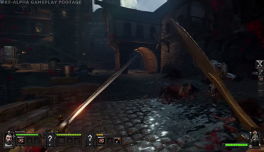 Геймплей Warhammer: End Times Vermintide - уничтожение крыс