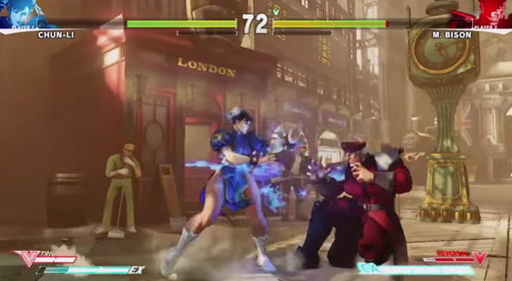 Геймплей Street Fighter 5 - Chun-Li и M. Bison