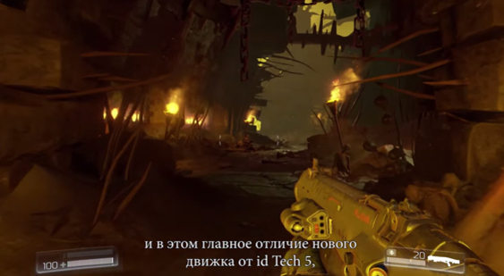 Видео DOOM о движке id Tech 6 (русские субтитры)